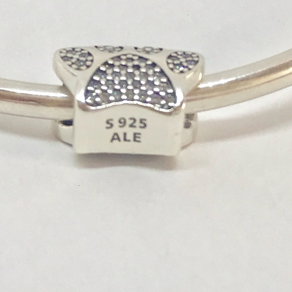 Pandora PAW PRINTS CHARM Dog Pet Silver Charm 925 Ale With Gift Pandora Box #168 - Picture 2 of 4
